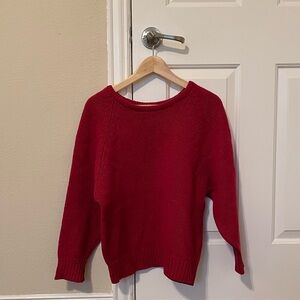 Vintage L.L. Bean red wool sweater